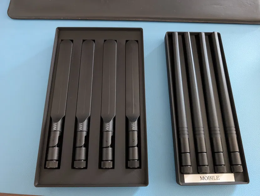 Khay Gridfinity cho anten Teltonika RUTX11 (WiFi + Mobile/4G) - Image 2