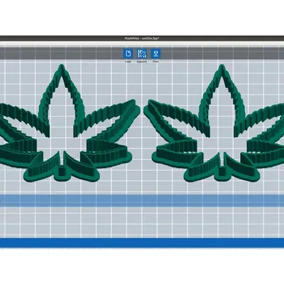 Khuôn Cắt Bánh Quy Lá Cần Sa (Cannabis) - Marijuana Leaf