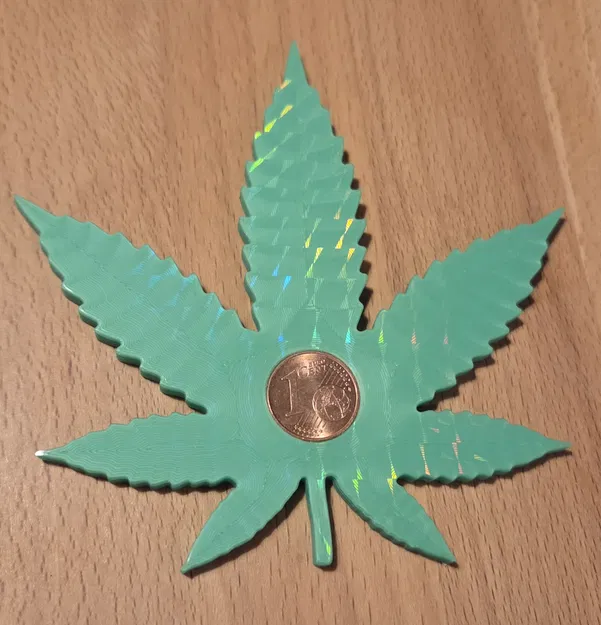 Lá Cần Sa; Bùa May Mắn – 1 Eurocent - Image 1