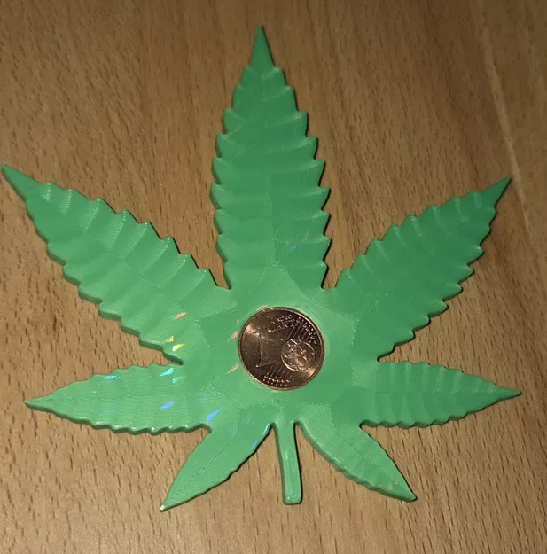 Lá Cần Sa; Bùa May Mắn – 1 Eurocent - Image 2