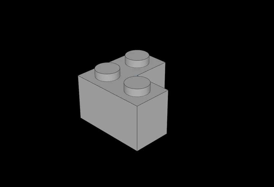 Gạch LEGO Compatible (2357.dat) Brick 2 x 2 Corner - Image 1
