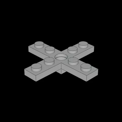 Cánh quạt LEGO Compatible (3461.dat) 4 lá, đường kính 5 kèm Rotor Holder