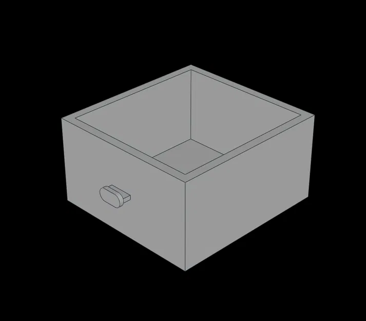 Ngăn kéo container tương thích LEGO (3.dat) 4 x 4 x 2 - Image 1