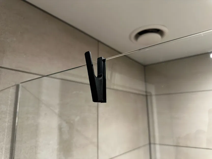 Móc Treo Cửa Kính Phòng Tắm Hiện Đại – Kính 8mm - Image 1