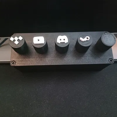 Deej Sound Mixer – Case & Nắp Núm Xoay (Dial Caps) cho Arduino Mega