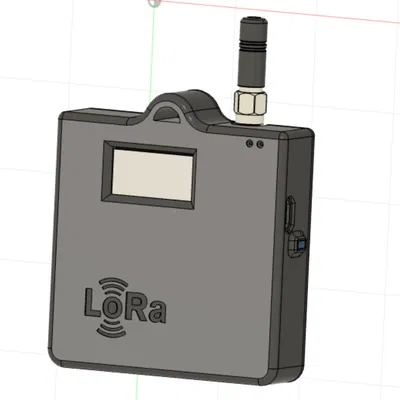 Hộp cho ttgo lora32 v1-6-1-1 (Meshcore) – chỗ lắp pin LiPo 2000 mAh