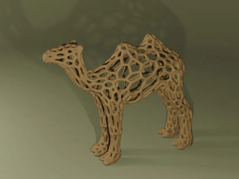 Camel Voronoi (Lạc đà phong cách Voronoi) - Image 1