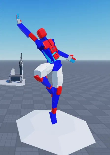 Roblox Model Pose 1 (Tượng dáng pose tạo trong Roblox Studio) - Image 4