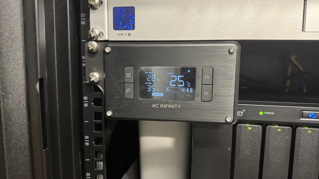 AC Infinity Smart Controller = Rack bracket face plate - Image 1