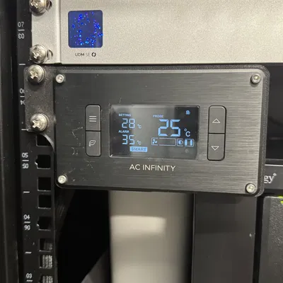 AC Infinity Smart Controller = Rack bracket face plate