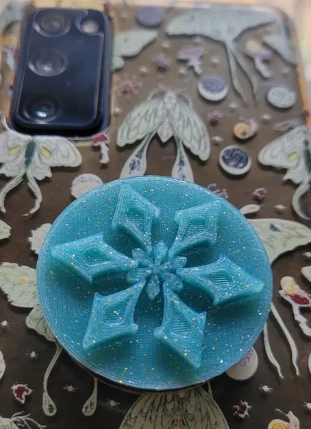 Nắp che Pop Socket Cryo Vision (Genshin Impact) - Image 1