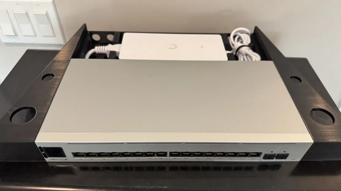 Rack Brackets cho Ubiquiti USW Pro Max 16 PoE (kèm power brick) - Image 5