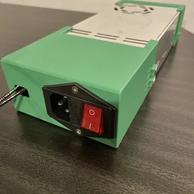 Nắp che busbar Meanwell SP-200 kèm công tắc AC-14-F16A