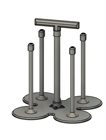 Giá treo/đai xách bánh xe Buggy tỉ lệ 1/8 (4x Tire Spike) - Image 2