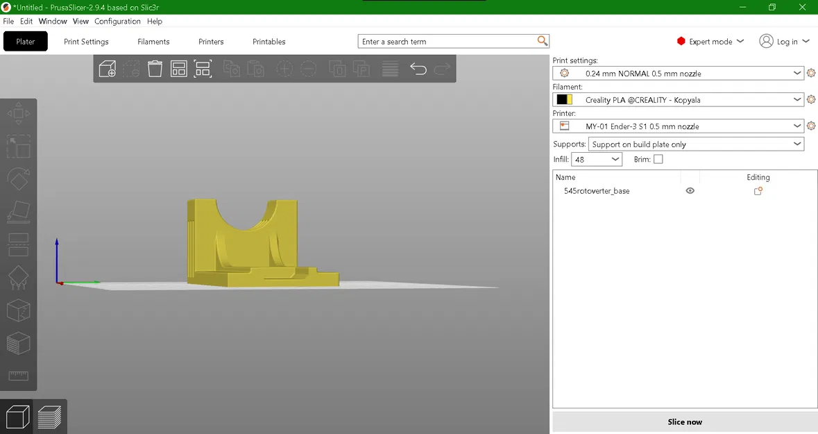 Giá đỡ Rotoverter/Động cơ DC 42mm - Image 1