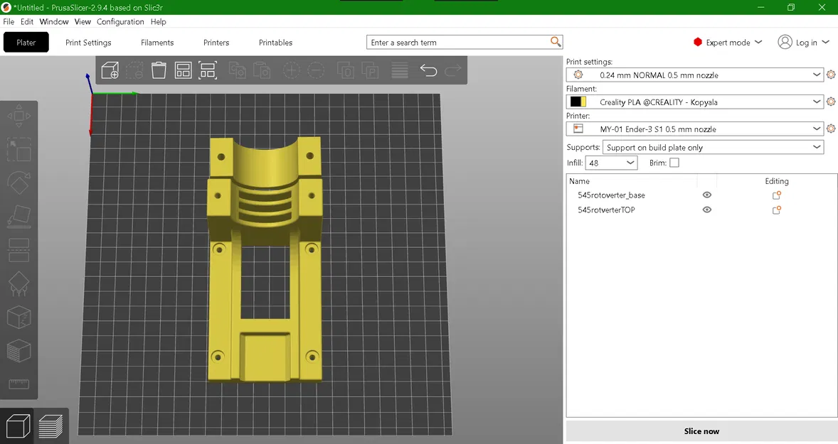 Giá đỡ Rotoverter/Động cơ DC 42mm - Image 2