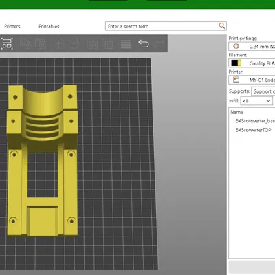 Giá đỡ Rotoverter/Động cơ DC 42mm