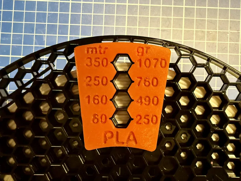 Chỉ báo filament Prusament cho PLA/PETG (mét/feet/gram) - Image 1