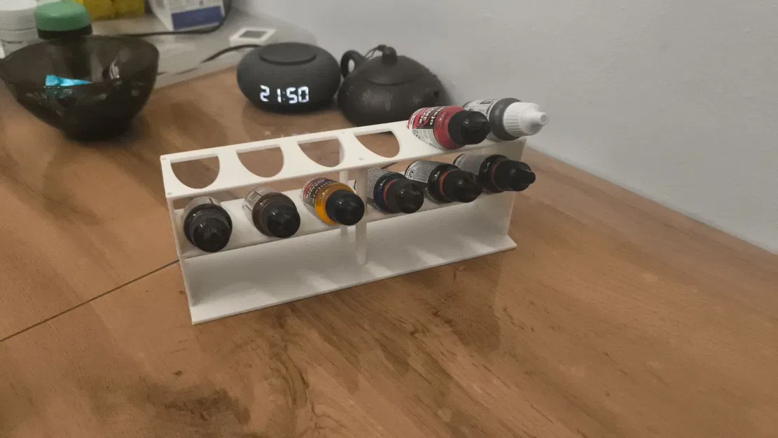 Kệ đỡ sơn Vallejo xếp chồng (stackable Paint stand vallejo - poeben' ot Kolyana) - Image 1