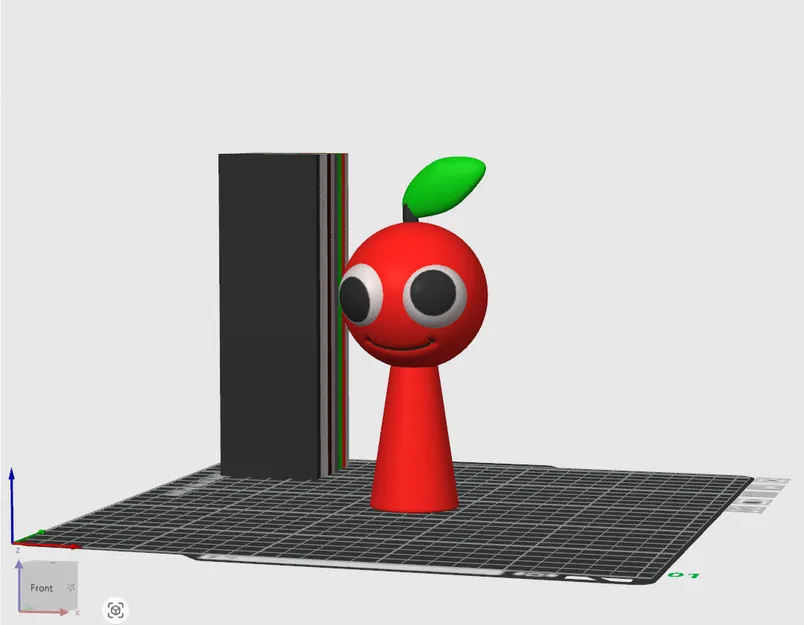Sprunki OC Apple STL file 3D Model 3mf Multicolor Fanart - Image 2