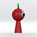 Sprunki OC Apple STL file 3D Model 3mf Multicolor Fanart - Thumbnail 3