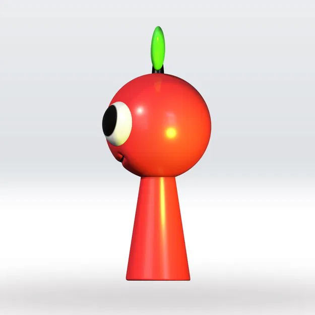 Sprunki OC Apple STL file 3D Model 3mf Multicolor Fanart - Image 4