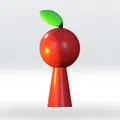 Sprunki OC Apple STL file 3D Model 3mf Multicolor Fanart - Thumbnail 5