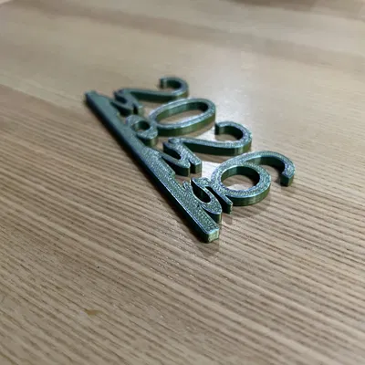 Ornament Năm Mới 2026 (Đẩy 2025 Xuống Đất)