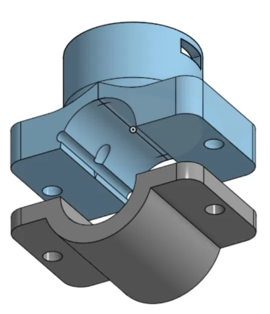 Ngàm gắn voltmeter 30mm cho ghi-đông - Image 1