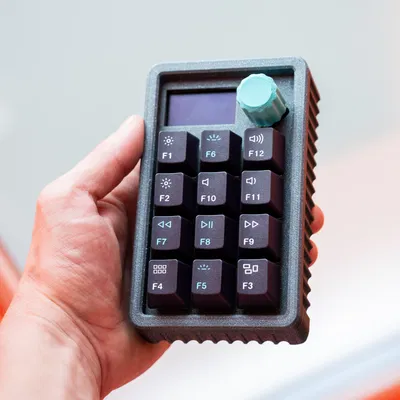 HaloPad V2 (Vỏ Adafruit Macropad) – Enclosure in 3D