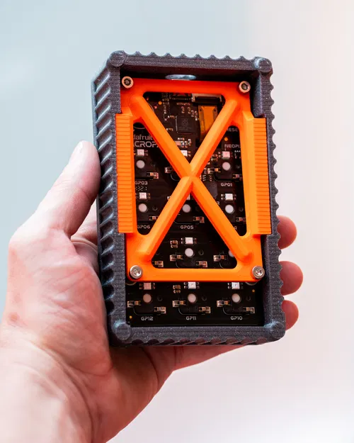 HaloPad V2 (Vỏ Adafruit Macropad) – Enclosure in 3D - Image 3