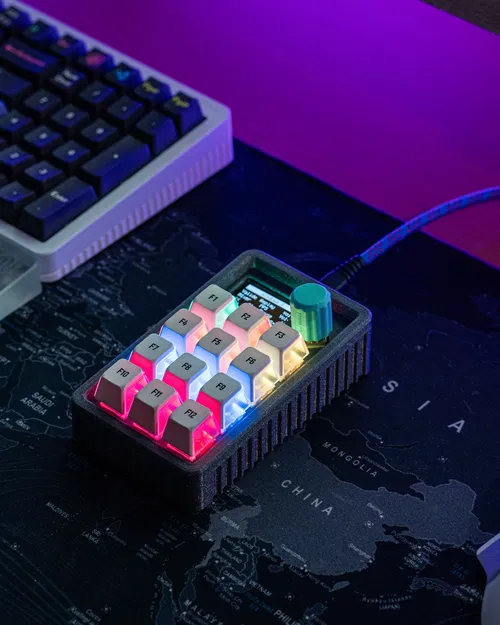 HaloPad V2 (Vỏ Adafruit Macropad) – Enclosure in 3D - Image 6