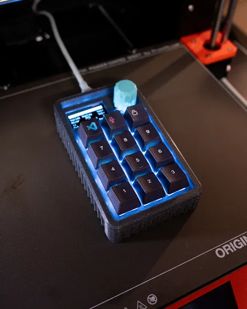 HaloPad V2 (Vỏ Adafruit Macropad) – Enclosure in 3D - Image 8