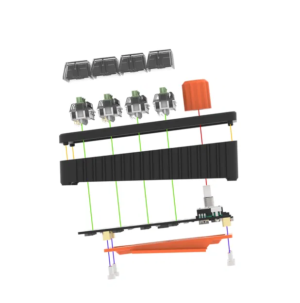 HaloPad V2 (Vỏ Adafruit Macropad) – Enclosure in 3D - Image 12