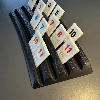 Giá đỡ quân Rummikub 4 hàng xếp chồng – In không cần support