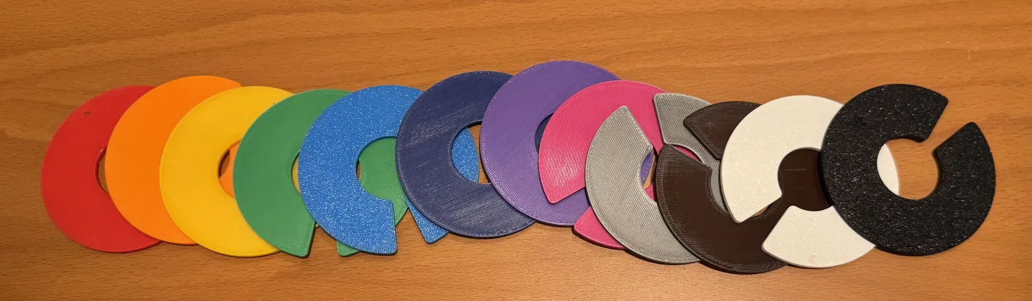 Thẻ gắn thanh treo tủ đồ (Closet Rod Tags) - Image 1