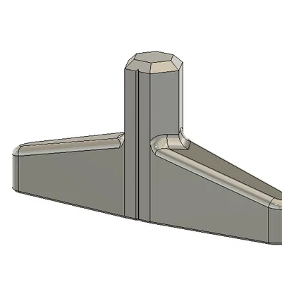 Khóa lục giác (Hex Key) ngắn đơn giản 1/4"