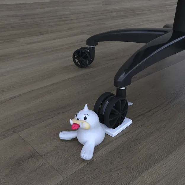 086 Seel Gaming Chair Caster Wheel Pokemon – Chặn bánh xe ghế gaming (STL) - Image 1