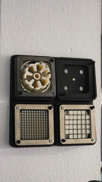 Kệ giữ insert dao cắt Vevor French Fry Slicer – không khoan tường (thumbtacks) - Image 1