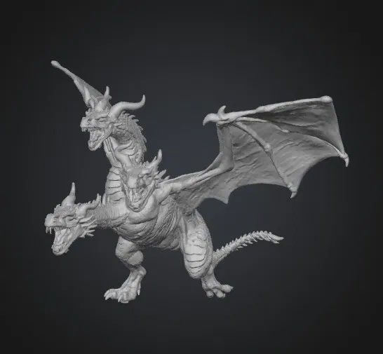 Tříhlavá saň - Rồng ba đầu (three-head dragon) - Image 1