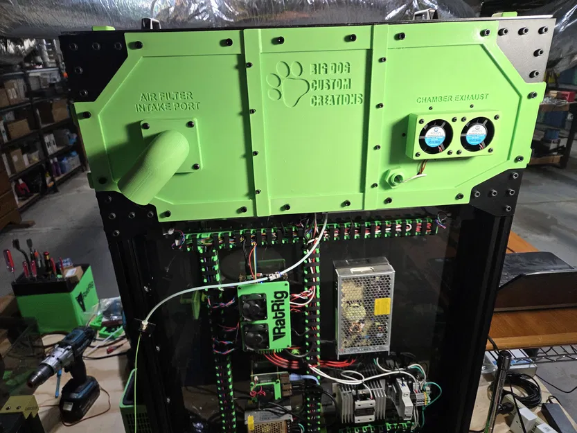 Rat Rig 3.1 Upper Rear Panel có cổng lọc 2in, temp sensor & filtered exhaust - Image 1