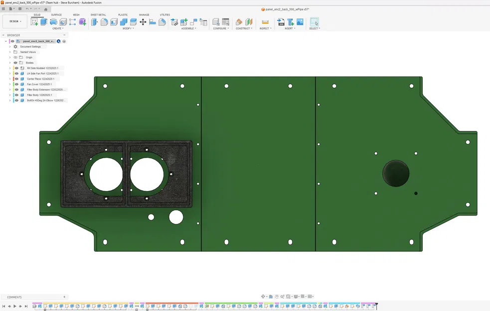 Rat Rig 3.1 Upper Rear Panel có cổng lọc 2in, temp sensor & filtered exhaust - Image 5