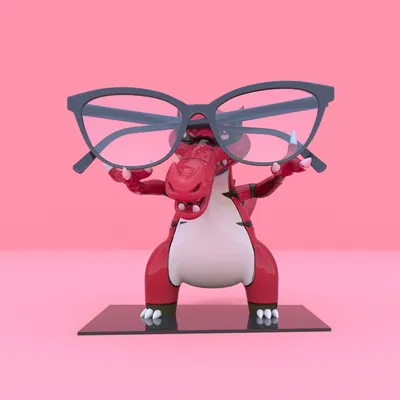 Mẫu 3D giá đỡ kính mát 553 Krookodile (Pokemon) - file STL