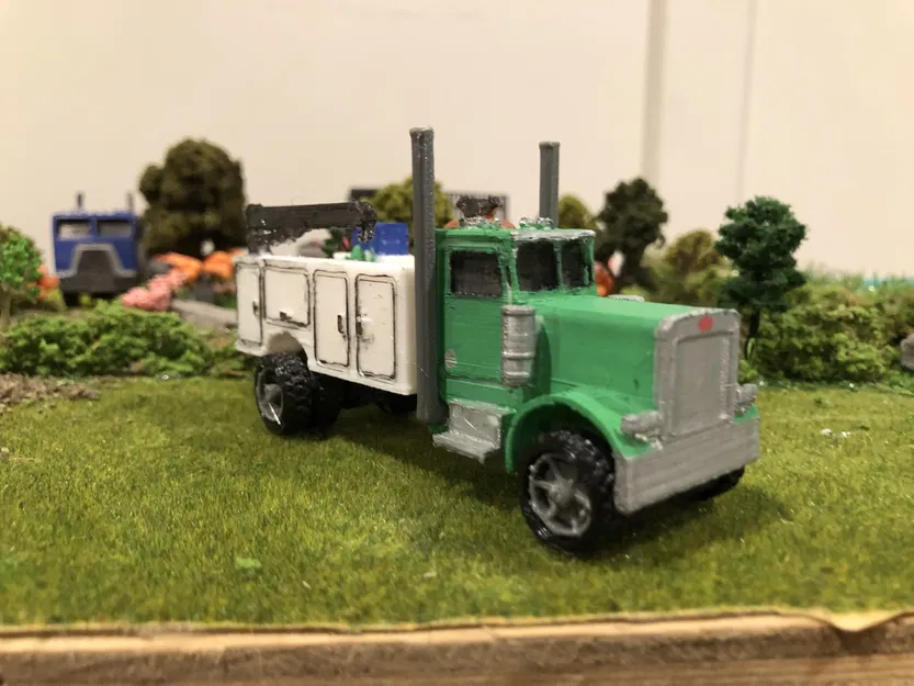 Xe service truck Peterbilt 359 tỉ lệ 1/64 - Image 1