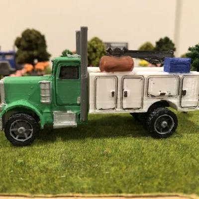 Xe service truck Peterbilt 359 tỉ lệ 1/64