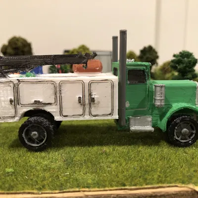 Xe service truck Peterbilt 359 tỉ lệ 1/64
