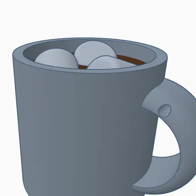 Ly Hot Chocolate Mug V3! (có thêm candy cane)