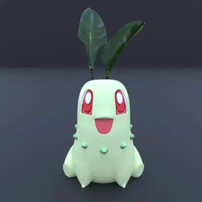 152 Chậu trồng cây Chikorita - 3D print