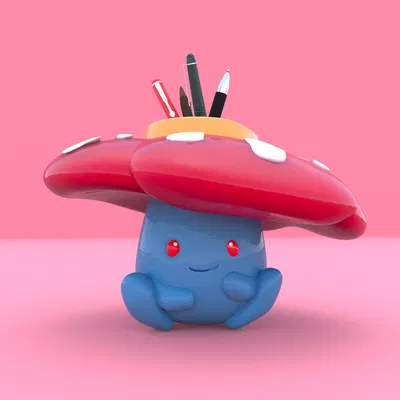 045 Vileplume Pen Holder - mẫu 3D