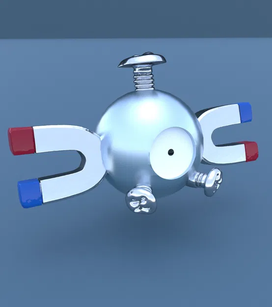 081 Magnemite – Nam châm tủ lạnh in 3D (file STL) - Image 2
